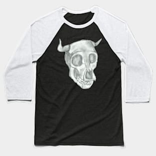 Minotaur Skull Baseball T-Shirt